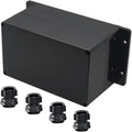 Project Box ABS Black Electrical Boxes IP65 Outdoor Waterproof Box Electronic Junction Box Fixed Ear Power Enclosure with Cable Glands for DIY Project 7.87 x 4.72 x 4.45 inch (200x120x113mm) by Raculety