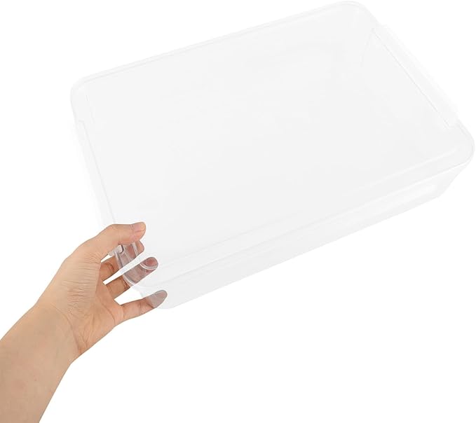 TEHAUX A4 Document Storage Box with Lid, Flat Certificate Organizer File Holder for Office Desk, Desktop File Organizer for Paper, Photos, and Cards - Image 7