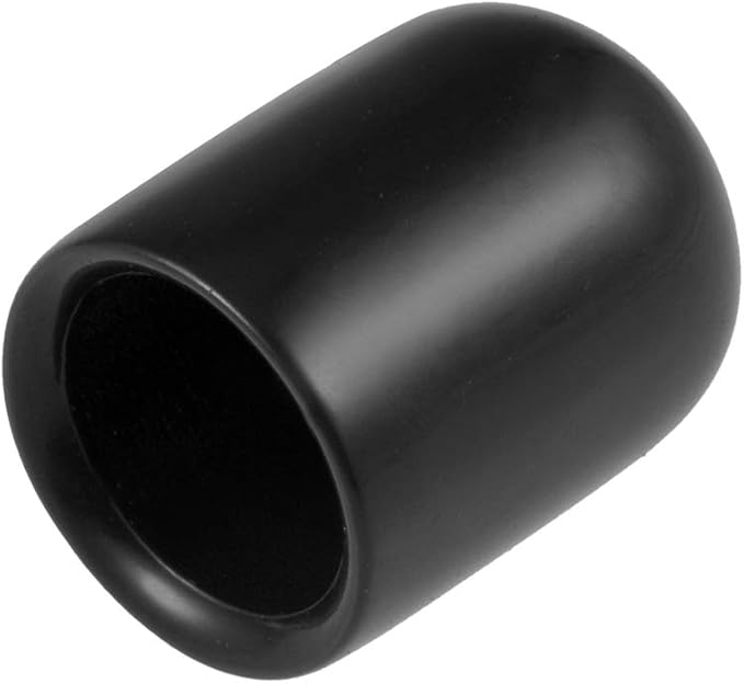 uxcell 20pcs Rubber End Caps 8.5mm ID Vinyl Round Tube Bolt Cap Cover Thread Protectors Black by uxcell
