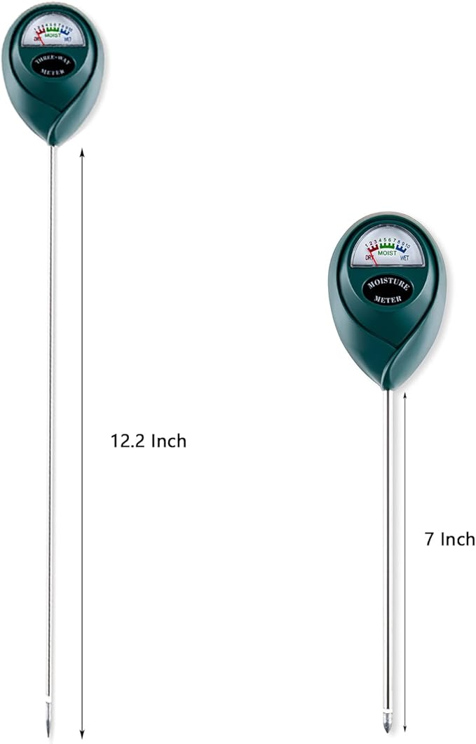 Tennedriv Green Long Probe Soil Moisture Meter for Outdoor Plants, Plant Water Meter for Outdoor Plants,Plant Moisture Meter for Indoor Plants and Outdoor Plants, No Batteries Required - Image 2