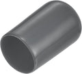 uxcell 20pcs Rubber End Caps 12.5mm(1/2 inch) ID Vinyl Round Tube Bolt Cap Cover Thread Protectors Dark Grey by uxcell