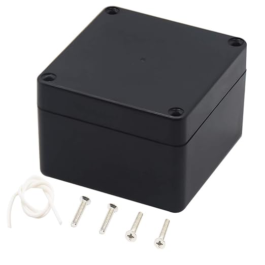 Junction Box, Zulkit Project Box IP65 Waterproof Outdoor Box ABS Plastic Electrical Boxes Electronic Enclosure Black 3.27 x 3.19 x 2.20 inch (83 x 81 x 56mm)(Pack of 2) - Image 9