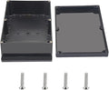 Outdoor Waterproof Junction Box IP67 Project Box ABS Black Electrical Boxes Electronic Enclsoure with Mounting Ear for DIY Project 10.4 x 7.2 x 3.7 inch (263x182x95mm) by Otdorpatio