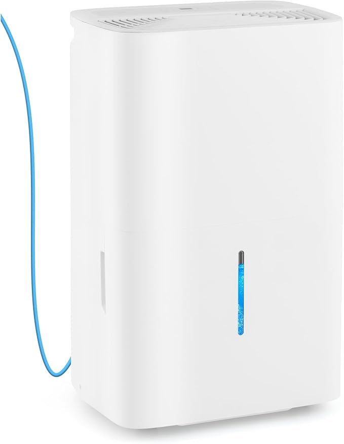 DORTALA 150 Pints Dehumidifier for 7000 Sq.Ft Large Rooms, Basement, Bathroom, Home Dehumidifier with Pump, Drain Hose, 2 Modes, 24H Timer, 2.4 Gal Water Tank, Auto Defrost, White by DORTALA