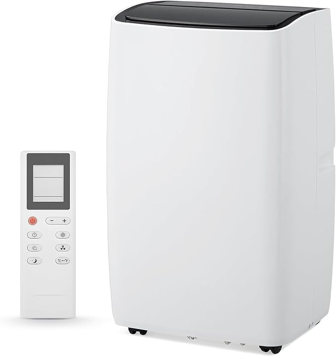 12,000 BTU Portable Air Conditioner for 550 Sq Ft 3-In-1 AC Unit with Cooling/Dehumidifier/Fan Modes, Remote Control, 24H Timer & Installation Kit for Home/Office/Dorm by Unknown