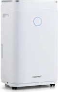 COSTWAY 4000 Sq. Ft Dehumidifier for Basement, 60 Pints Dehumidifier with Drain Hose, 3 Modes, 3-Color Digital Display, 24H Timer, 1.7 Gallon Water Tank, Auto Defrost, Ideal for Home, Large Room by COSTWAY