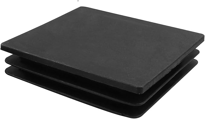 8 Pack 4" Square Plastic Plugs, Black Tubing End Caps Plugs Insert for Square Tube and Furniture Legs - Image 3