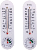 Outdoor/Indoor Thermometer Hygrometer, Humidity Meter,Thermometer,Temperature and Humidity Meter with Celsius/Fahrenheit (℃/℉) for Patio Field Cellar Garden Humidors Greenhouse Closet (2pcs) by BQLQBQLQ
