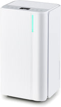COSTWAY 32 Pints Dehumidifier for Home, 2000 Sq.Ft Portable Dehumidifier for Bedroom, Basement, Bathroom, 24H Timer, 3-Color Indicator, 3.3 FT Drain Hose, 4 Wheels by COSTWAY