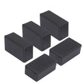 Zulkit 5Pcs Project Boxes ABS Plastic Electrical Project Case Power Junction Box Black 2.40 x 1.41 x 0.98 inch (61 x 36 x 25 mm) by Zulkit