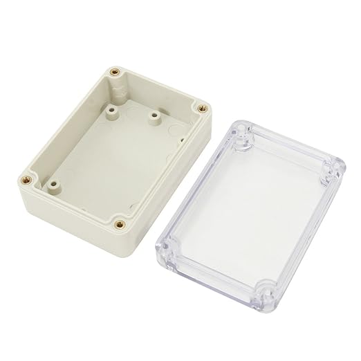 ABS Plastic Junction Box, Dustproof Waterproof IP65 Electrical Box - Universal Project Enclosure Grey, with PC Transparent/Clear Cover 3.26"x2.28"x1.3"(83mm x 58mm x 33mm) - Image 3