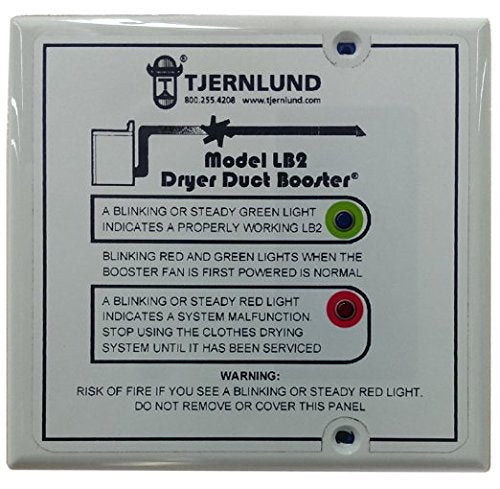 Tjernlund LB2 No-Clog, Zero Maintenance DEDPV Dryer Duct Booster Fan with Automatic Activation - Image 4