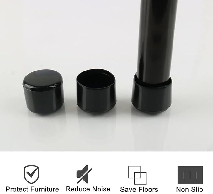 XYWHPGV PVC Leg Caps Tips Cup Feet Covers 19mm 0.75" Inner Diameter 15 Pieces Ceramic Floor Protector Anti-Moisture for Furniture Chair Desk Round (61ba1 82fd6 4a2 - Image 2