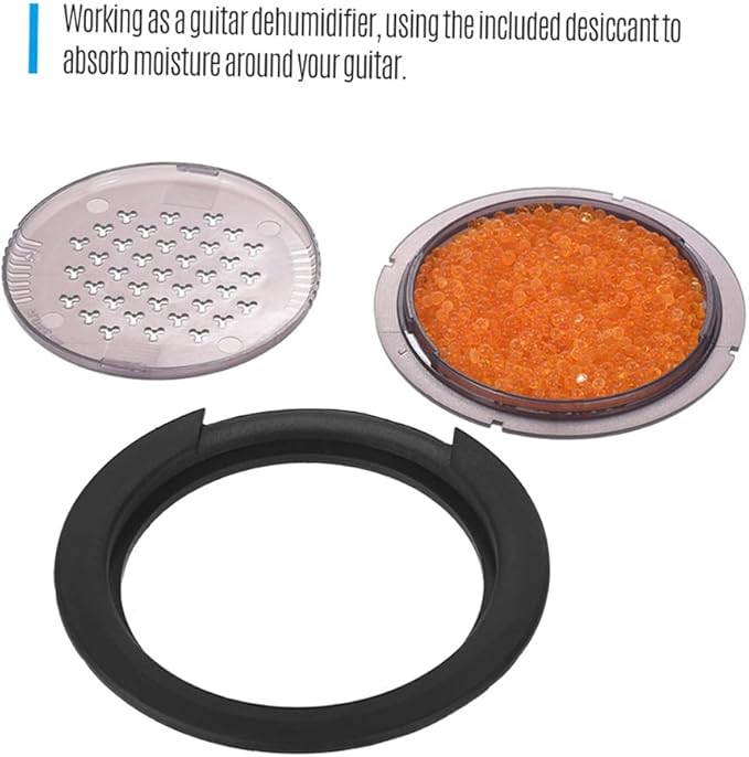 SM-20 3-in-1 Acoustic Guitar Sound Hole Cover Humidifier Reservoir Dehumidifier for 99-101mm Guitar Sound Hole,Sound Hole humidifier for Acoustic Guitar,Sound Hole Cover - Image 4
