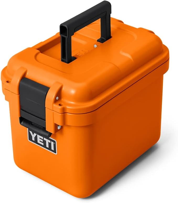 YETI LoadOut 15 GoBox Divided Waterproof Cargo Case, Dry Box, Camera Case, Fishing Tackle Box, King Crab by YETI