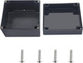 Outdoor Waterproof Junction Box IP67 Project Box ABS Black Electrical Boxes Electronic Enclsoure for DIY Project 6.3 x 6.3 x 3.5 inch (160x160x90mm) by Otdorpatio