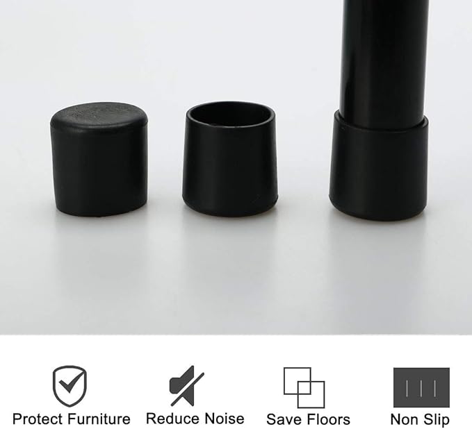 uxcell PVC Leg Cap Tip Cup Feet Cover 20mm 0.79" Inner Dia 10pcs Floor Protector Moisture Resistant for Furniture Chair Desk - Image 4