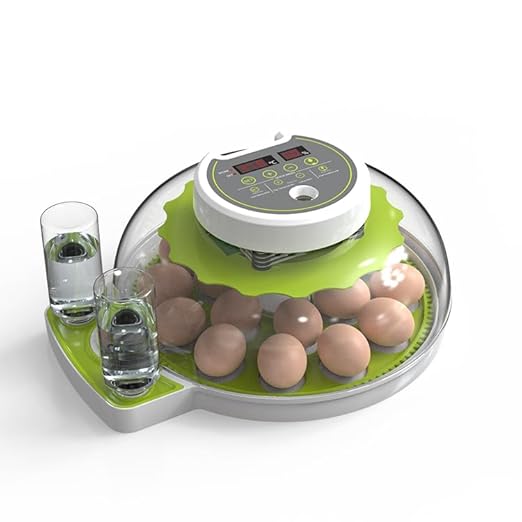 ME JO Egg Incubator for Hatching Eggs with Automatic Egg Turning & Humidity Control – Dual Power Supply Chicken Egg Incubator, Quail, Duck, Reptile Hatchery, Small Digital Smart Incubator (18 Eggs) by MEJO
