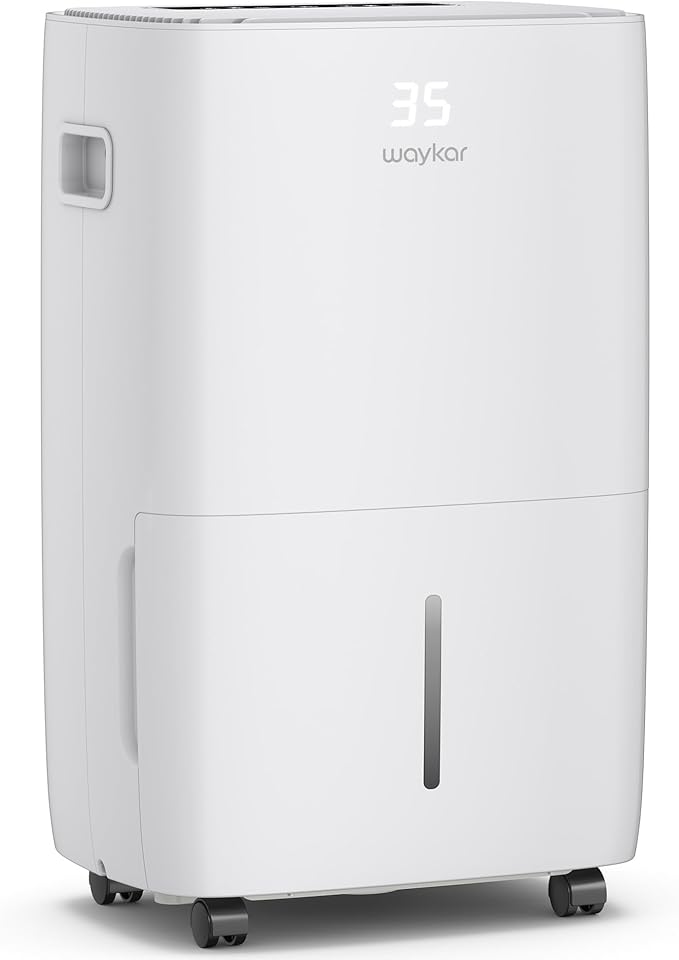 Waykar 130 Pints 6,500 Sq. Ft Dehumidifier with Drain Hose for Commercial and Industrial Large Rooms, Warehouses, Storages, Home, Basements and Bedroom with 2.04 Gal Water Tank by Waykar