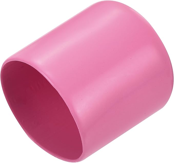 uxcell 20pcs Rubber End Caps 23mm ID Vinyl PVC Round Tube Bolt Cap Cover Screw Thread Protectors Pink by uxcell