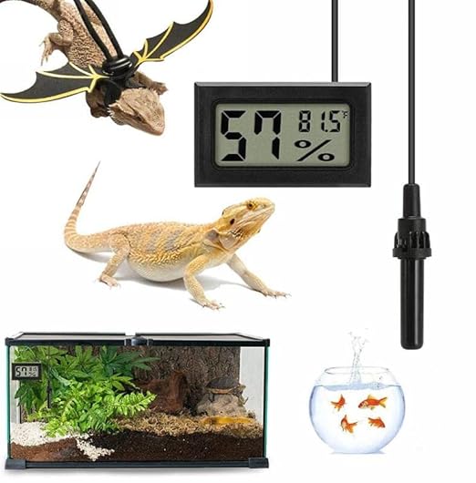 Mini Digital Thermometer, Humidity Meter, Hygrometer, and Hydrometer: Digital Temperature and Humidity Monitor for Reptile Incubator Brooders, Garden, Greenhouse, Fridge, Experiment use - Image 5