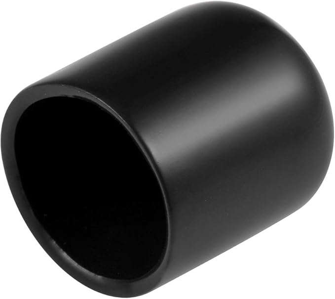 uxcell 20pcs Rubber End Caps 18mm ID Vinyl Round Tube Bolt Cap Cover Thread Protectors Black by uxcell