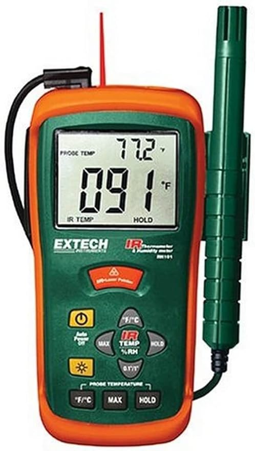 Extech RH101 Combination Humidity Meter and Infrared Thermometer by Extech