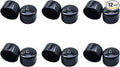 Acocony 1 1/4 Inch Rubber Cap Round 1.25 Inch Rubber End Caps PVC Flexible Protector Plastic Plugs for Round Holes Black Pack of 12 by Acocony