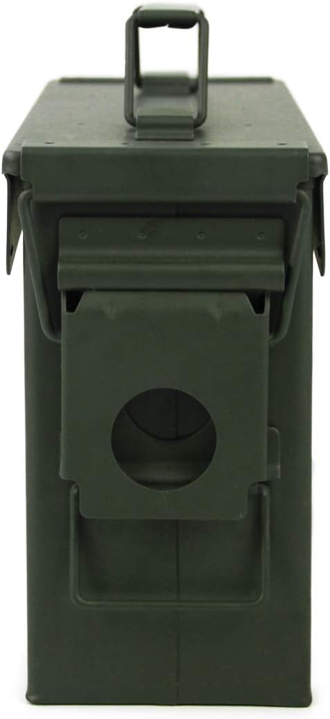 GUGULUZA Metal Ammo Can 30/50 Cal, Lockable Bullet Storage Case, Waterproof & Airtight Containers Box with Flip Top for Long-Term Storage Shotgun, Rifles, Pistols Ammunition - Image 3