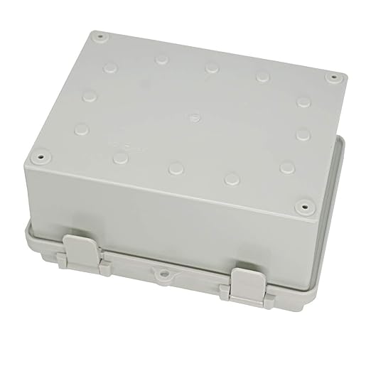 Zulkit Junction Box ABS Plastic Dustproof Waterproof IP65 Electrical Boxes Hinged Shell Outdoor Universal Project Enclosure 8.7 x 6.7 x 4.3 inch (220x170x110 mm) - Image 3