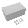 LeMotech Junction Box IP67 Waterproof Dustproof ABS Plastic Project Box for Electrical Outdoor Enclosure Gray 9.8 x 5.9 x 3.9 inch (250 x 150 x 100 mm) by LeMotech