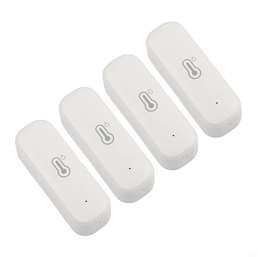 4PCS for Zigbee Wireless Temperature and Humidity Sensor Indoor Smart Thermohygrometer with ±1°C and ±5% RH Accuracy App Alerts Voice Control for Home Office Monitoring - Image 4