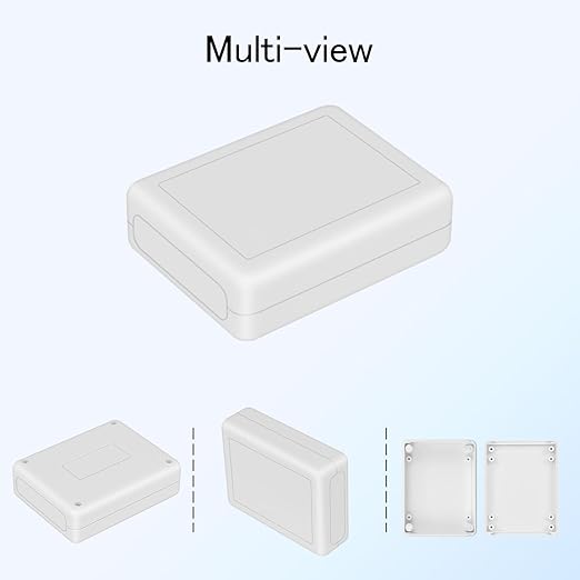 Project Box 8 Pieces Electrical Box Small Junction Box ABS Plastic Enclosure Power Electronic Case White 3.5" x 2.8" x 1.1"(90 x 70 x 28mm) - Image 6