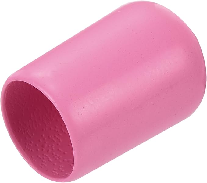 uxcell 20pcs Rubber End Caps 9mm(3/8 inch) ID Vinyl PVC Round Tube Bolt Cap Cover Screw Thread Protectors Pink by uxcell