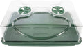 EarlyGrow 70738 Medium Domed Propagator, 15" x 9" x 7", Black/Dark Green by EarlyGrow