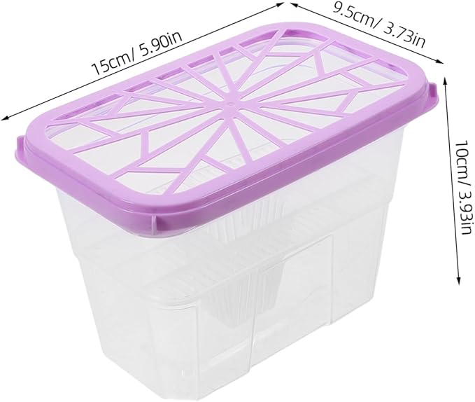 Happyyami 4Pcs Reusable Moisture Absorber Box Large Capacity Plastic Holder for Humidity Control in Wardrobe Cabinet Shoe Storage Versatile Indoor Use Sustainable - Image 2