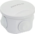 LeMotech Junction Box, ABS Plastic IP55 Water Resistant and Dustproof, Universal Electrical Enclosure, Outdoor and Indoor Project Box D3.1 x H2.4 inch (D80 x H60 mm) by LeMotech