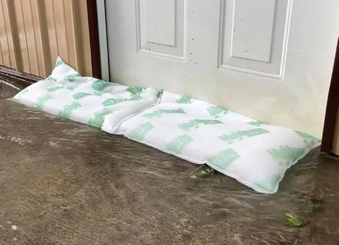 AquaShield Powered by Mobilevee - Quick-Response Emergency Flood Pad Barriers 12"x24" (6-Pack) - Water-Activated Flood Protection and Diverter for Homes and Garages - Protection Against Storms - Image 2