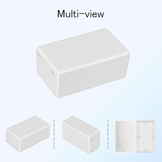 Project Box 8 Pieces Electrical Box Small Junction Box ABS Plastic Enclosure Power Electronic Case White 2.4" x 1.4" x 1"(61 x 36 x 25mm) - Image 6