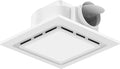 TEPU Bathroom Exhaust Fan with Light 110 CFM, 9.8In Grille, Cutout Size 8.27" x 8.27", Duct 4 Inch, 1.0 Sone Quiet Bath Ceiling Vent Fan Combo with 6500K 1200LM LED Light, for Bathroom, Laundry by TEPU