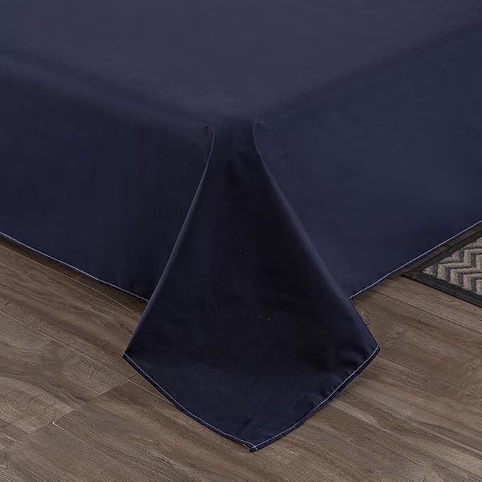 WenBags Lightweight Waterproof Flat Sheet 90 * 98 Inches King Size - Mattress Protector for Bed & Couch, Pet Hair Resistant Cover Ideal for Dogs & Cats, Perfect for Hotels & Hospitals (Navy Blue) - Image 5