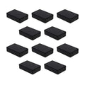 Fielect 10Pcs Dustproof Electronic Junction Box Plastic Enclosure Project Box for Electronic Projects ABS Black 2.76 x 1.77 x 0.71 inch by Fielect