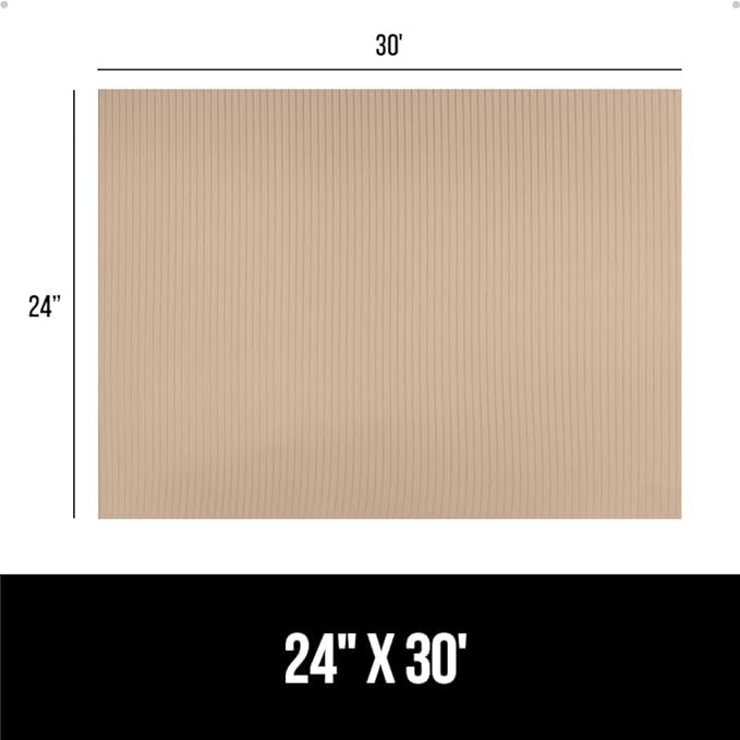 GORILLA GRIP DuraGuard Shelf Liner, 24x30 Non-Adhesive Cabinet Liners for Kitchen Drawers, Shelves, Refrigerator, Pantry Storage, Bathroom Closet, Durable Waterproof BPA Free Ribbed Plastic, Beige - Image 8