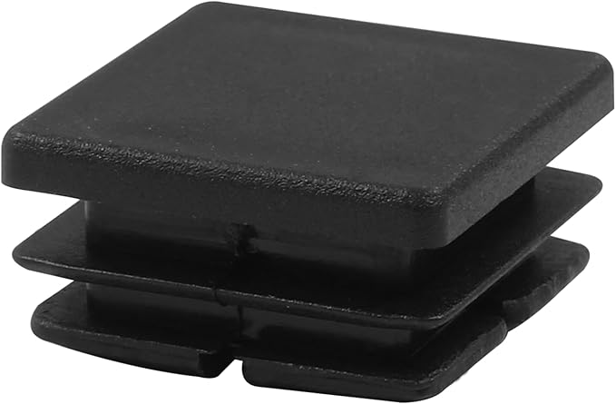 12 Pack 1" Square Plastic Plugs, Black Tubing End Caps Plugs Insert for Square Tube and Furniture Legs - Image 3
