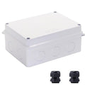 Junction Box Dustproof Waterproof IP65 ABS Plastic Electrical Boxes, Indoor & Outdoor Electrical Power Cord Enclosure Universal Project Box DIY Case White 5.9 x 4.3 x 2.8 inch(150x110x70mm) by LuSumtly