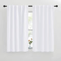 NICETOWM Window Treatment Curtain Panels - (White Color) W42 x L50, 2 Pieces, Semi Blackout Window Treatment Drape Panel for Kids Bedroom by NICETOWN