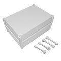 LeMotech Junction Box IP67 Waterproof Dustproof ABS Plastic Project Box for Electrical Outdoor Enclosure Gray 15 x 11 x 7.1 inch (380 x 280 x 180 mm) by LeMotech