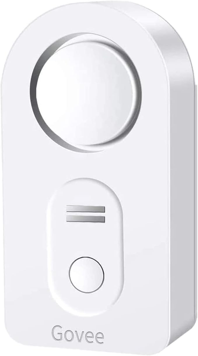 Govee Water Leak Detectors 1 Pack, 100dB Adjustable Audio Alarm Sensor, Sensitive Leak and Drip Alert, for Kitchen Bathroom Basement (Cannot Connect to Wi-Fi Directly) by Govee