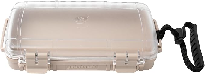 geckobrands Waterproof Dry Box with Silicone Liner – Durable, Dust-Proof, Crush-Proof Storage for Electronics and Gear by geckobrands