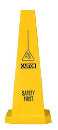Cortina Lamba 25" Cone "Safety First", 03-600-06, Yellow by Cortina+Safety+Products